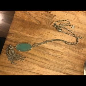 Blue and gold Kendra Scott necklace